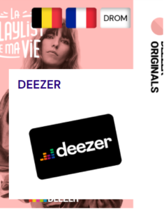 carte Deezer