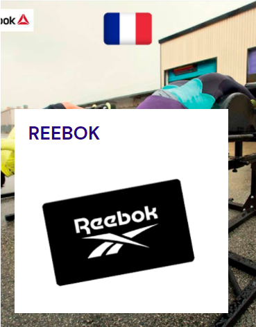 carte REEBOK